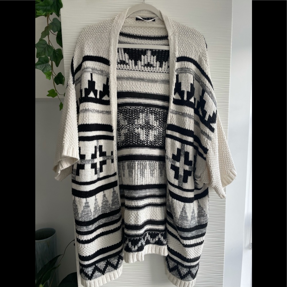 Knitted poncho